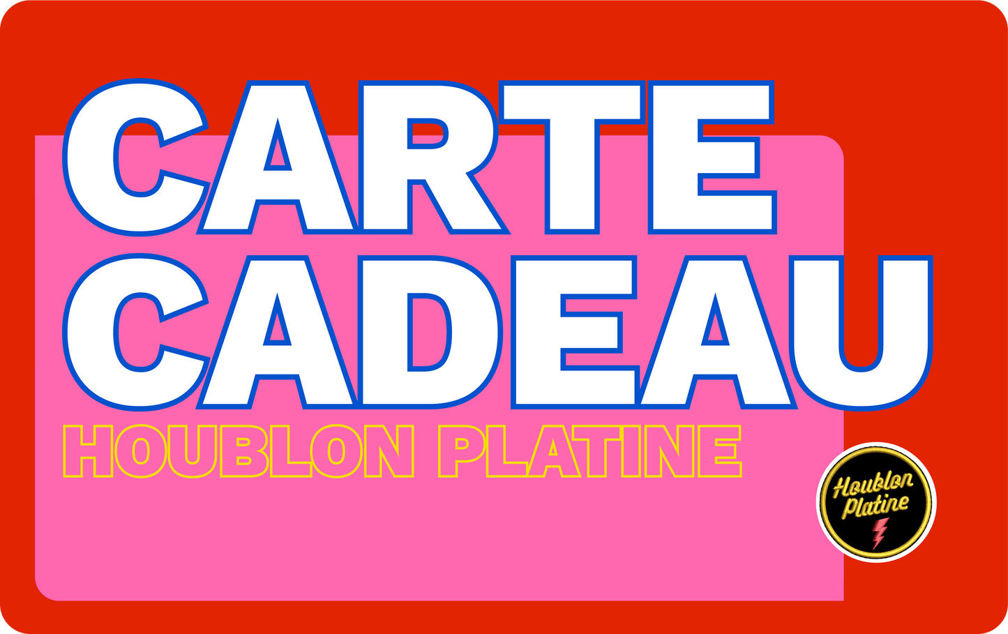 Carte-cadeau (de 15€ à 155€)