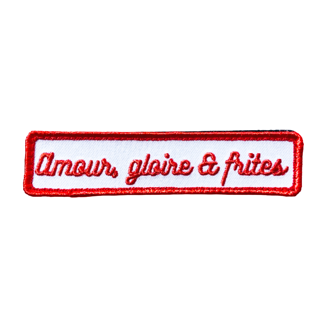 Patch AMOUR, GLOIRE & FRITES