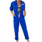 ELECTRIC BLUE unisex jumpsuit