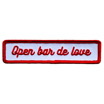 Patch OPEN BAR DE LOVE